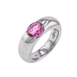 Rosa Turmalin-Ring 18 Karat...