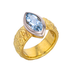 Aquamarin-Ring im...