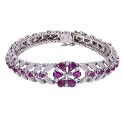 Rubin- & Brillant-Armband...