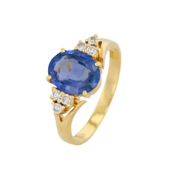 Saphir- (2,60 ct) &...