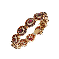 Opulentes Granat-Armband 14...