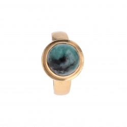 Ring-Cabochon-Gelbgold