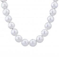 Südseezuchtperlenkette-Perlen-Weißes Aragonit