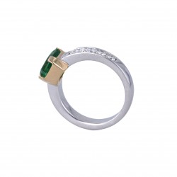 Ring-Gold-Smaragd-Diamanten-DSEF Expertise-Smaragdring