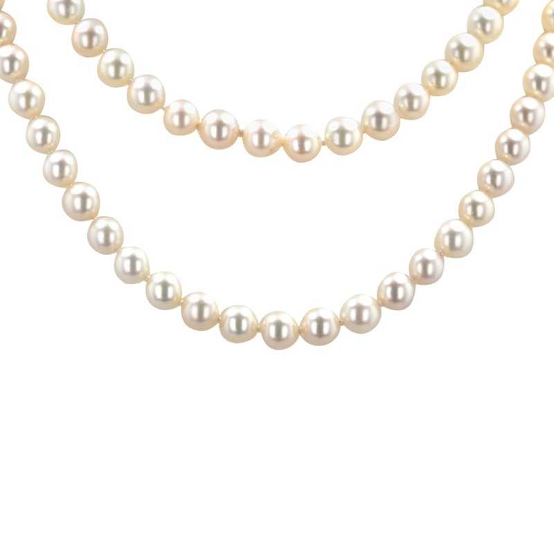 Zuchtperlenkette-Perlen-Zuchtperlen-Lange Perlenkette