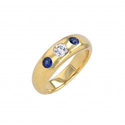 Ring mit Saphir-K07725-Ring in Gelbgold