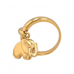 Ring von O.J. Perrin-K07572-Mit einem Elefanten als Anhänger