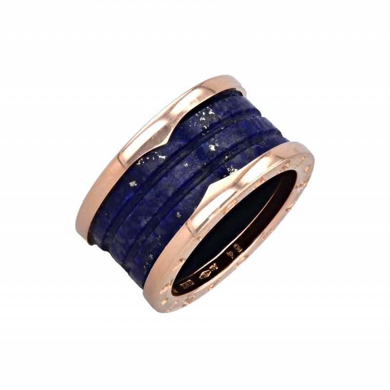 Ring von Bulgari mit blauem Marmor-K08082