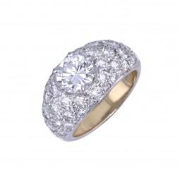 Brillant Ring in Weißgold-K08283
