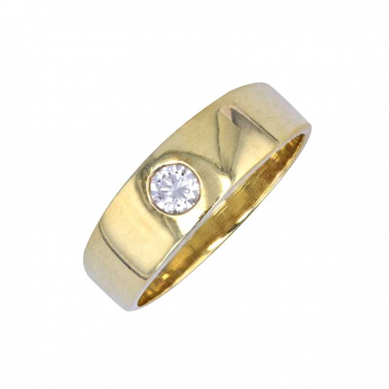 Diamant Ring in Gelbgold-K08343
