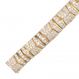 Armband von Cartier mit Brillanten in Gelbgold-K08370