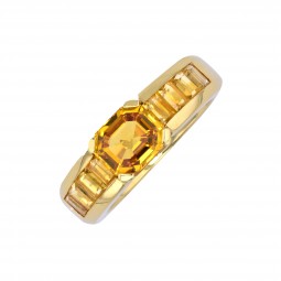 Saphir Ring in Gelbgold-KA2175
