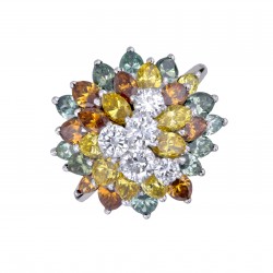 Diamant Ring mit Brillanten in Weißgold-K08359