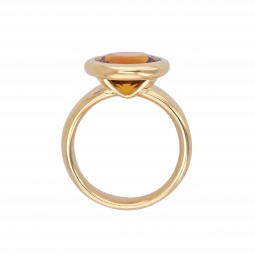 Citrin Ring in Gelbgold-K08471-Seitenansicht