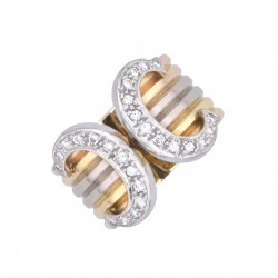 Ring von Cartier in Gelbgold Weißgold und Roségold mit Brillanten-K08527
