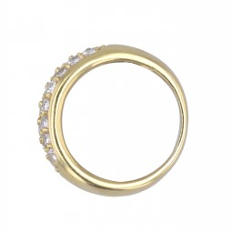 Brillant Ring in Gelbgold-K08435-Seitenansicht