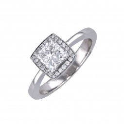 Diamant Ring in Platin-KA2179