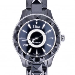 Uhr von Dior mit Keramik und Stahl mit Diamanten-K08579