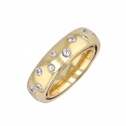 Drehbarer Ring von Bucherer in Gelbgold mit Brillanten-K08630